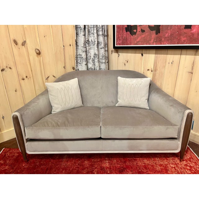 Theodore Alexander Arched Tight Back Sofa For Sale In New York - Image 6 of 6
