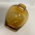 1980s Vintage Post Modern Contemporary Handblown Amber Glass Vase For Sale - Image 6 of 9