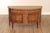 High Quality Vintage Pine Demilune Cabinet with Carved and Cerused Decoration