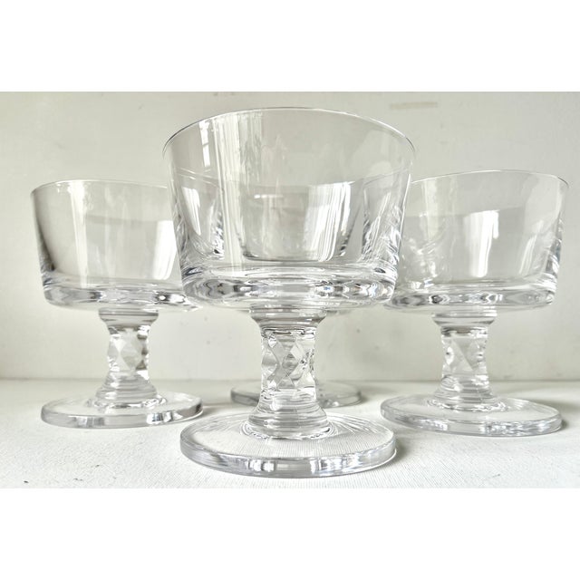 Jens Quistgaard Mid-Century Dansk Crystal Compotes-Jens Quistgaard-Set 4 For Sale - Image 4 of 9