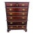 Late 20th Century Pennsylvania House Medallion Collection Solid Cherry Hardwood High Chest Georgian Chippendale Dresser For Sale