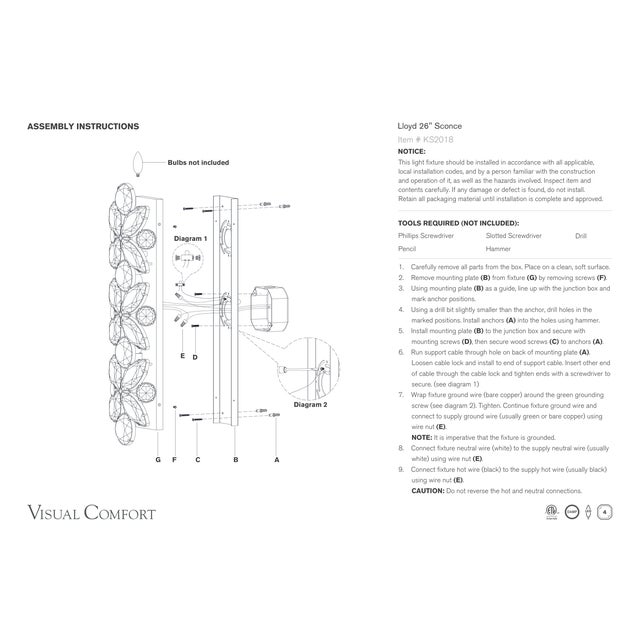 2020s kate spade new york for Visual Comfort Signature Lloyd 26" Sconce in Soft Brass with Alabaster For Sale - Image 5 of 6