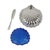 1970s Vintage Blue Glass Queen Anne Scallop Shell Butter Dish, 1960s For Sale - Image 5 of 13