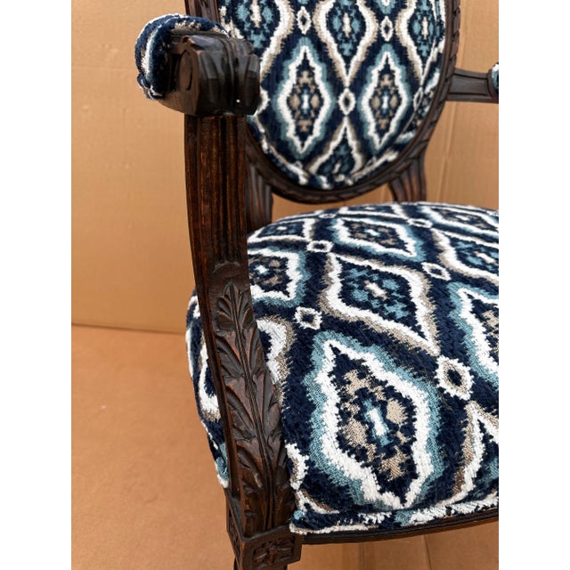 French Newly Upholstered French Chair For Sale - Image 3 of 6