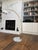 Vintage Italian Modern Brass Adjustable Arc Floor Lamp With Carrara Marble Base & Ribbed Acrylic Dome Shade For Sale - Image 6 of 9