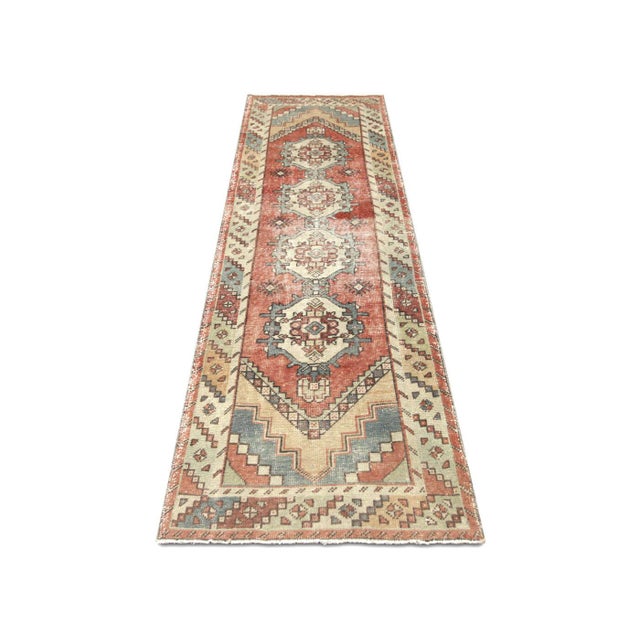 1960s 1960s Turkish Oushak Runner For Sale - Image 5 of 5