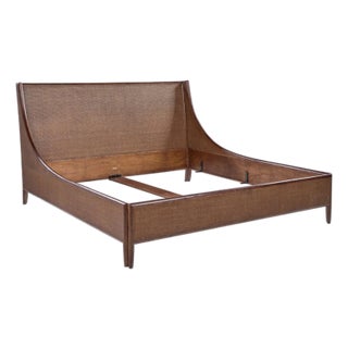 Barbara Barry for McGuire Rattan King Bed For Sale