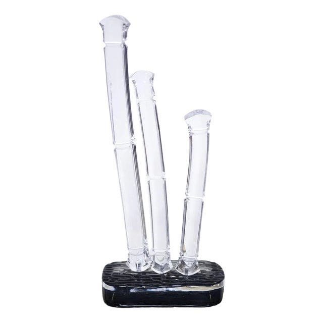 Bamboo Sculpture in Acrylic Glass, 1960s For Sale