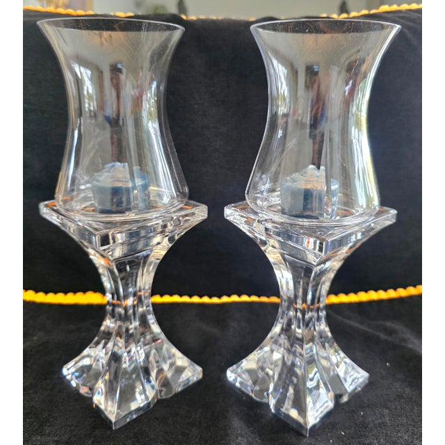 These vintage candleholders are designed in the Hollywood Regency style. They feature key aesthetic elements of that era,...