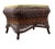 Brown Antique Heywood Wakefield Wicker Foot Stool Ottoman For Sale - Image 8 of 16