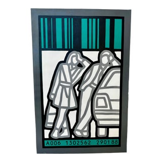 Mid Century Modern Albinet, Jean Paul "A0061302562" Acrylic Painting on Canvas For Sale