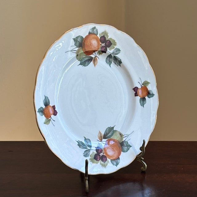 Vintage English Bone China Decorative Dessert Plate For Sale In Baltimore - Image 6 of 11