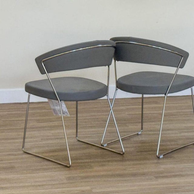 Gold New York Chairs from Calligaris, Italy, Set of 6 For Sale - Image 8 of 13