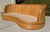 1980s Vintage Curved Pencil Reed Rattan Sofa, With New Sunbrella Upholstery For Sale - Image 11 of 14