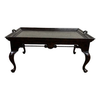 Maitland Smith Chinese Chinoiserie Style Lacquered Coffee Table Coffee Table For Sale