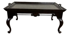 Maitland Smith Chinese Chinoiserie Style Lacquered Coffee Table Coffee Table