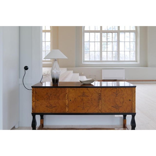 Rörstrand Art Nouveau Ceramic Table Lamp from Rörstrand Sweden, 1900s For Sale - Image 4 of 16