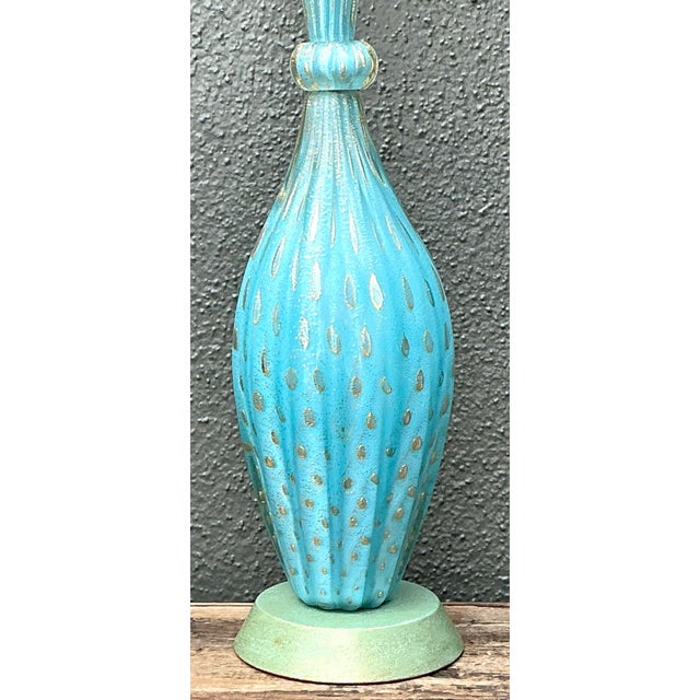 Vintage Italian Murano Glass Lamp For Sale - Image 12 of 12