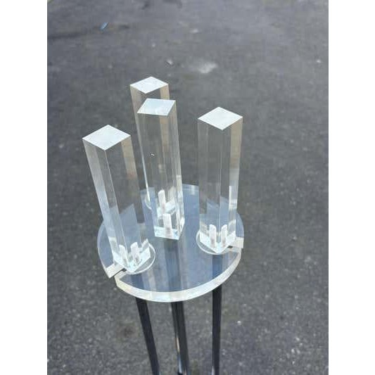 Lucite Handled fireplace Tool Set. Very nice Original condition! Chrome is still very clean! Retains made in japan label...