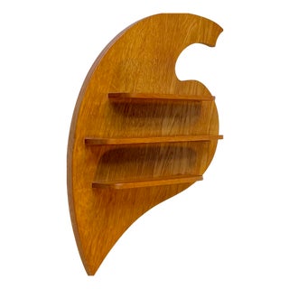 Vintage Scandinavian Spice Rack in Oak For Sale