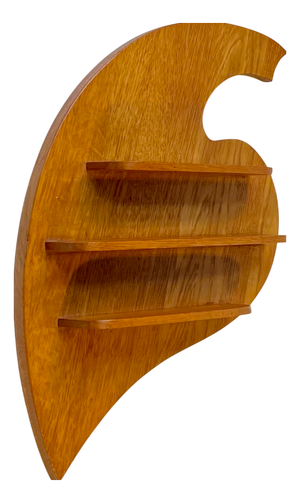 Vintage Scandinavian Spice Rack in Oak
