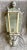 Vintage Classic Style Beveled Glass Pewter & Brass Finish Outdoor Wall Light For Sale In Pittsburgh - Image 6 of 7