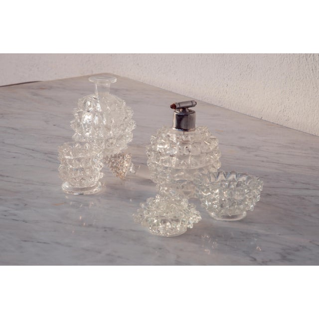 Set of 4 Ercole Barovier Rostrato Murano Italian Glass Vase for Barovier & Toso, 1940s For Sale - Image 13 of 13