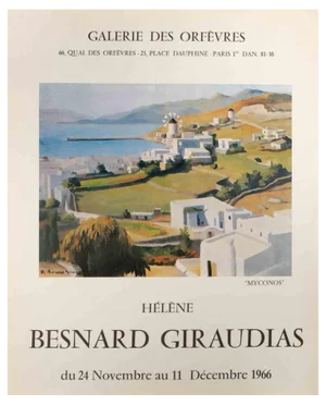 Hélène Besnard-Giraudias Exhibition Poster, 1966