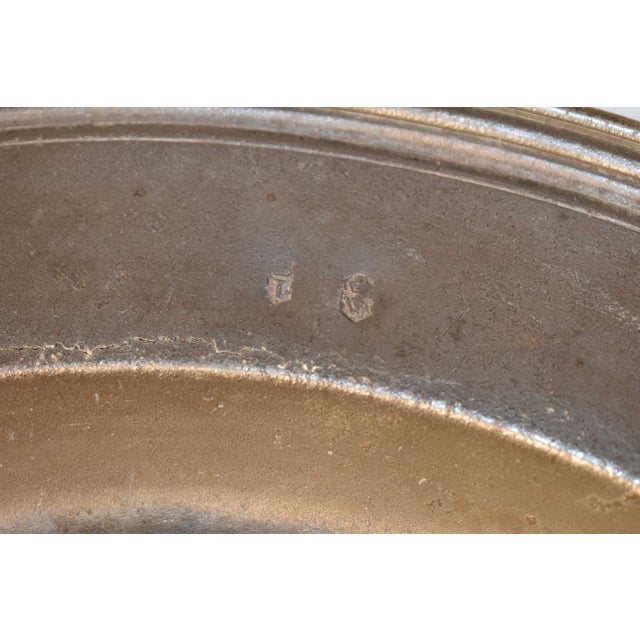 Metal 18th Century English Pewter Charger For Sale - Image 7 of 11