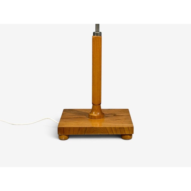 1930s Swedish Modern, Floor Lamp, Light Wood, Metal For Sale - Image 13 of 15