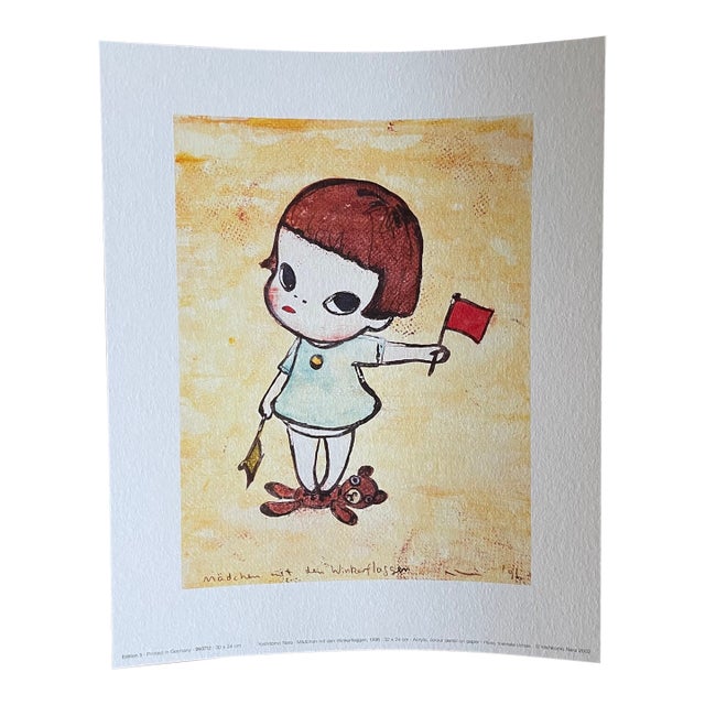 Yoshimoto Nara, Mädchen Mit Den Winkerflaggen, 1996, Copyright Yoshimoto Nara 2002, Printed in Germany For Sale