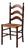 Vintage 1930s Tell City Rush Seat Ladder Back Chair For Sale