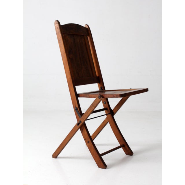 Antique Ioof Odd Fellows Wood Folding Chair For Sale - Image 12 of 17