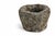 18th Century Granite Stone Bowl Charcoal Gray Black 8.7 Lb Mortar Planter For Sale - Image 10 of 11