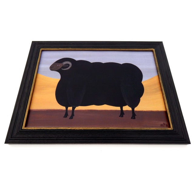 This striking print of an original folk art painting by british artist matt rix captures the rustic charm and enduring...