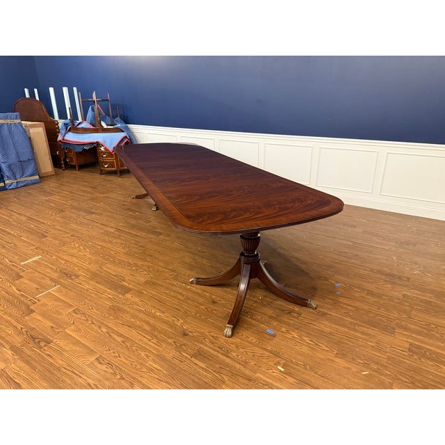 Traditional Mahogany Georgian Dining Table by Leighton Hall For Sale - Image 15 of 18