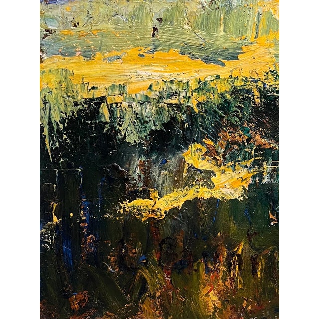 Gold Laure Bruni, Beneath the Tree's Shade, Oil on Canvas For Sale - Image 8 of 15