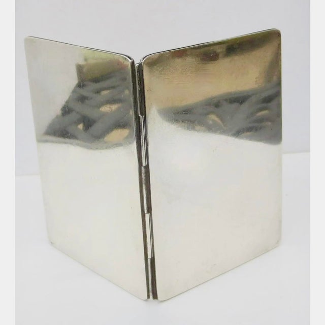 Sterling Silver Traveling Photo Frames 2 Panel Circa 1910 For Sale In New York - Image 6 of 8