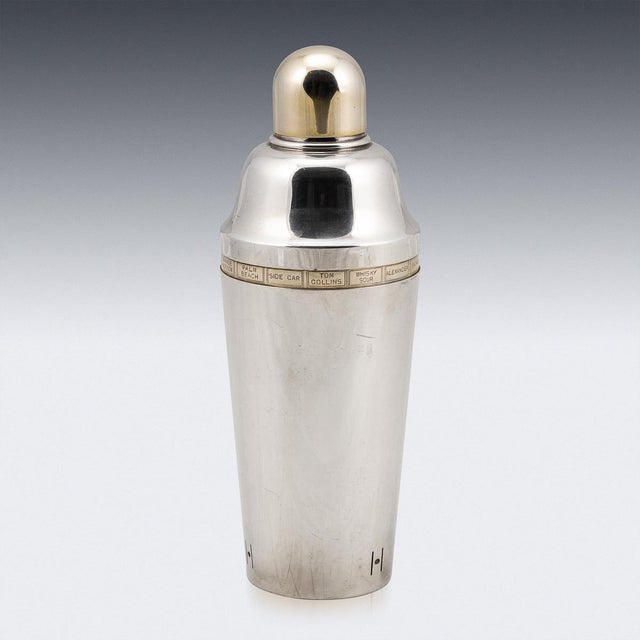 20th Century English Silver-Plated Recipe Cocktail Shaker from Finnigans, 1930s For Sale - Image 11 of 13