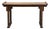 Oriental Point Edge Altar Natural Wood Grain Everted Flanges Console Table For Sale