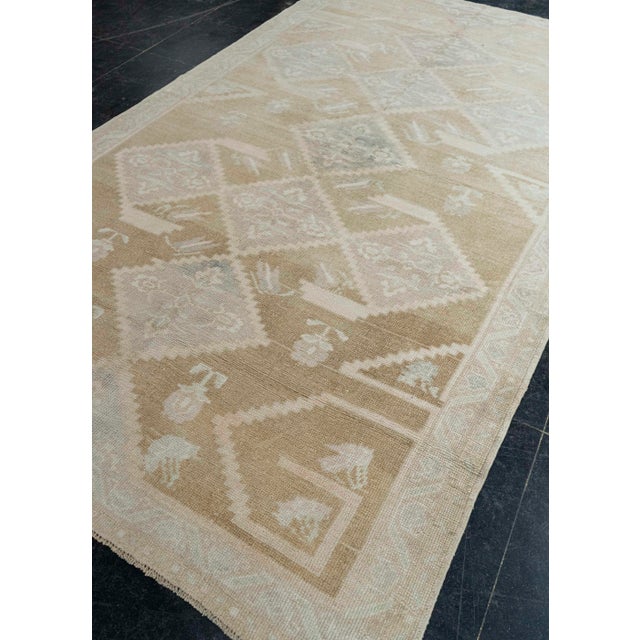 Textile Turkish Vintage Rug 5'1" x 8'10" #21320 For Sale - Image 7 of 8