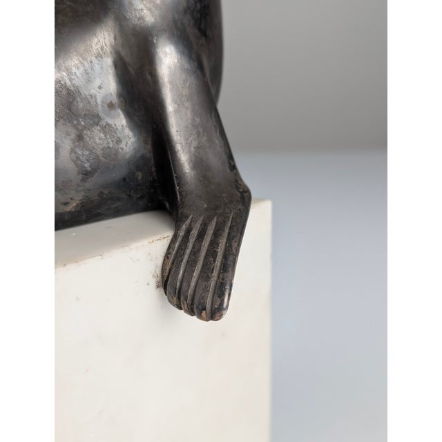 Marcel-André Bouraine, Sealion Sculpture, 1920s, Metal on Marble Base For Sale - Image 11 of 14