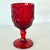 Ruby Red 1970s Madonna Inn Ruby Red Glasses, Leaf Pattern Goblet, Fenton / Wright Set of 2 For Sale - Image 8 of 13