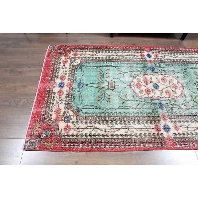1970s Vintage Handmade Wool Cotton Area Rug For Sale - Image 11 of 11