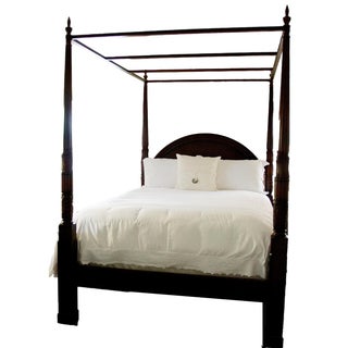 Mahagony Four Poster Canopy Queen Sized Bedframe For Sale