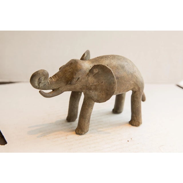 Late 20th Century Vintage African Elephant Sculpture For Sale - Image 5 of 7