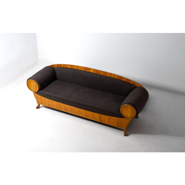 Art Nouveau Geometric Sofa, Sweden, 1920s For Sale - Image 4 of 15