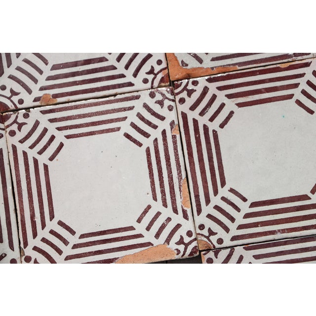 1920s Antique Bauhaus Portuguese Set of Ten Tiles For Sale - Image 10 of 13