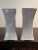Chinese 3pc Chinese Ge Type Guan Crackle Glaze Celadon Set: Pair Square Vases & Bowl For Sale - Image 3 of 6