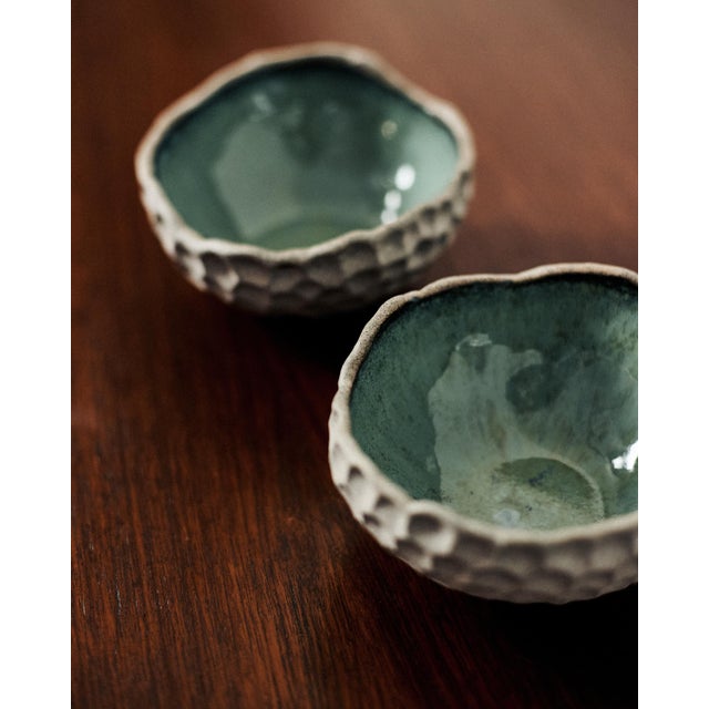Vintage Ceramic Bowls, 2010s, Set of 2 For Sale - Image 4 of 5